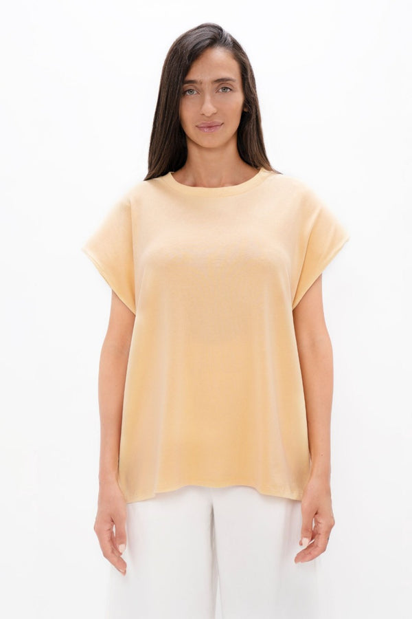 Muscat  - Bold Shoulder Tee - Desert Mist