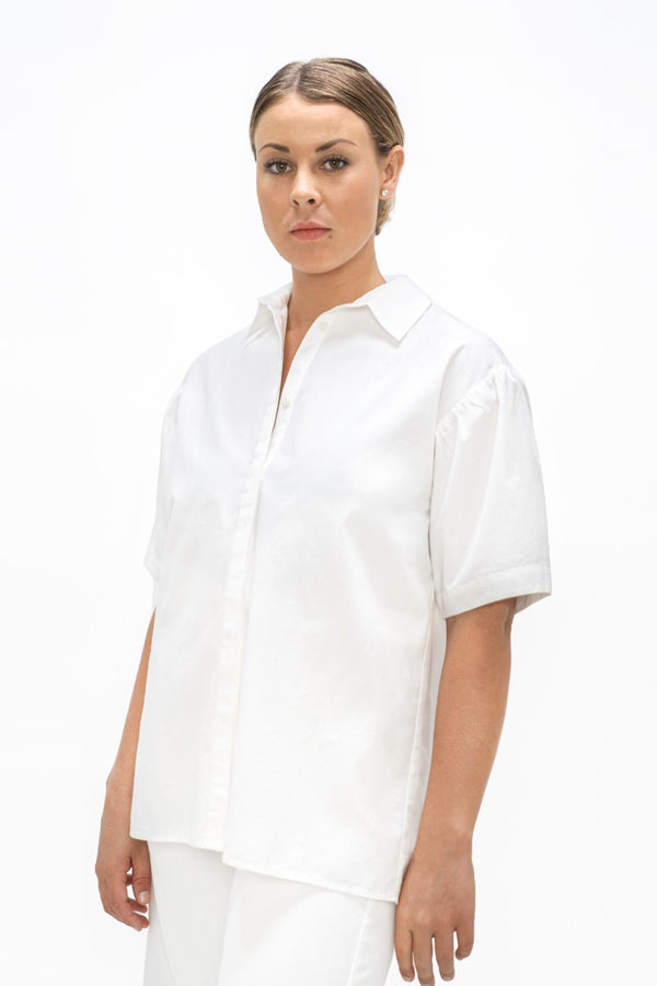 Vienna  - Short Sleeves Shirt - Cloud